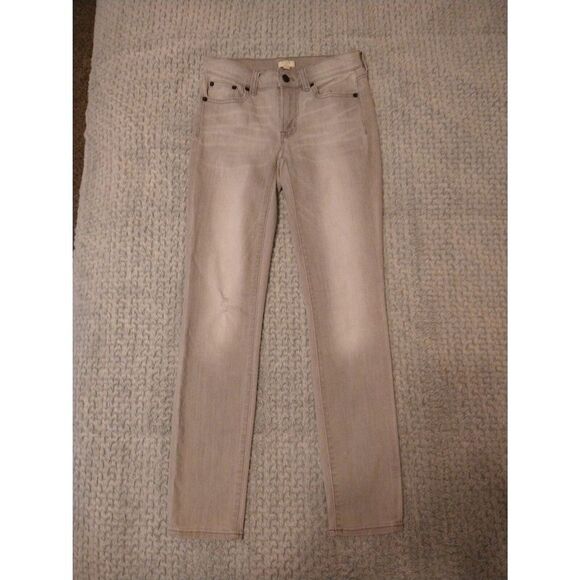 J.crew size 24 gray & white distressed jeans - Picture 2 of 7